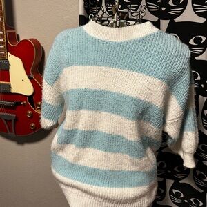 Vintage 80s short sleeve sweater